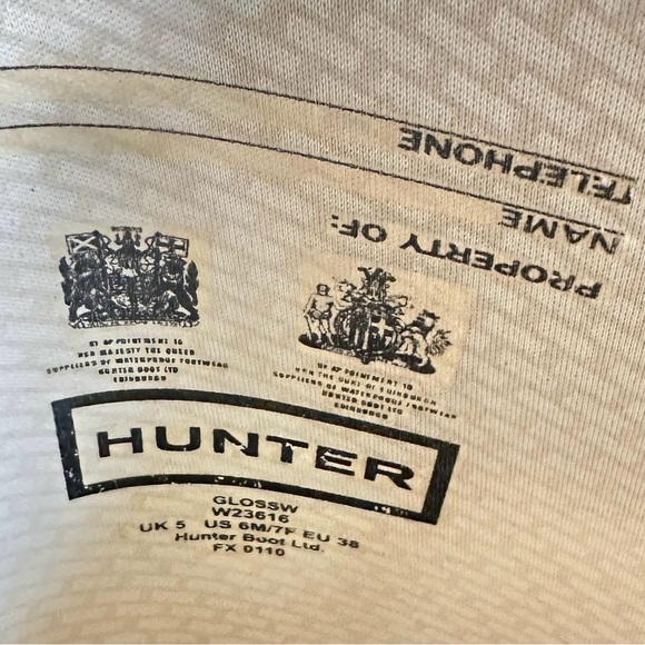 HUNTER Original Tall Rain Boots in Turquoise - Picture 10 of 11